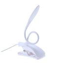 LED USB Eye-protection Reading Night Light Clamp Kids Study Desk Lamp(White