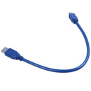 12 Blue USB 3.0 Osmini 10 Pin Male Meter / Meter Extension Cable Connector