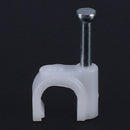 Cable clamps / nail clips, round, for wall mounting, for electrical cables, V3P3