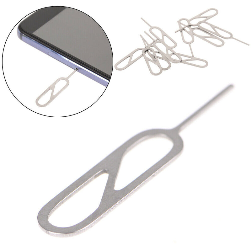 10 Pcs Sim card tray removal eject pin key tool stainless steel t!WJCA~