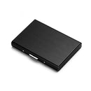 Waterproof Business ID Credit Card Wallet Holder Metal Pocket Storage Case Black