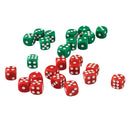 Set of 100 Acrylic D6 12mm Dice for RPG MTG Board Game Accessories Red&Green