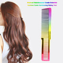 Haircut Hairdresser Comb Colorful Rainbow Comb Hairdressing Styling Tool A