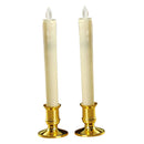 4pcs Romantic LED Flameless Swing Candles & Base Decor Restaurants, Hotels