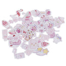 46Pcs/Box Pink Girlhood Diy Diary Stickers Paper Lables Gifts Packaging De ME