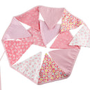 12 Flags 3.2m  Pink Cotton Party Wedding Pennant Bunting Banner Decor