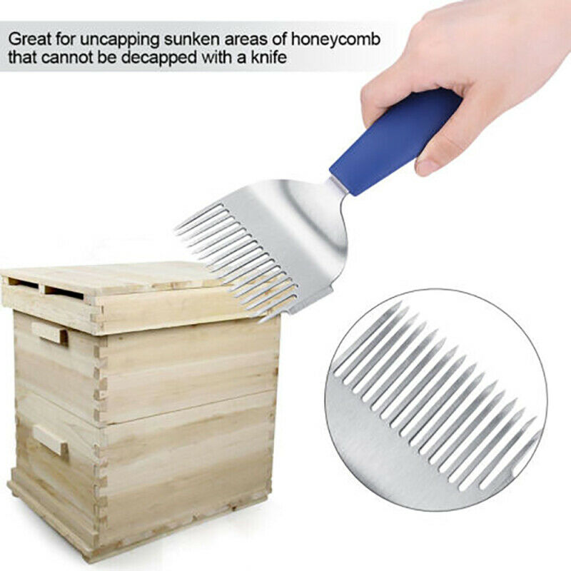 Uncapping Fork Straight Needles Bee Honey Sparse Rake Beekeeping Tool