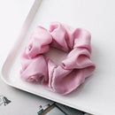 Women Hair Rings Satin Cloth Scrunchies Ponytail Holder Hairband (Style 3) A