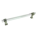 Acrylic Stick Glass Door Pull Handle Cupboard Cabinet Drawer Furniture Knobs