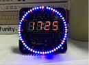 DS1302 Rotating LED Electronic Temperature Display Digital Clock DIY KIT + BOX