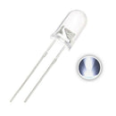 100 pcs 5mm White LED Diode Lights DC 3V 20mA Bulb Lamps Electronics Compon K3X1