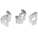 Stainless Steel Mold  Number Cutter Cookie/Fondant Cutter Set Cake Decorating BX