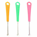 20 Pcs Red Green Yellow Plastic Grip Metal Earpick Ear Curette H7Y9