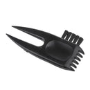 Golf Divot Tool Club Groove Cleaner Brush Black