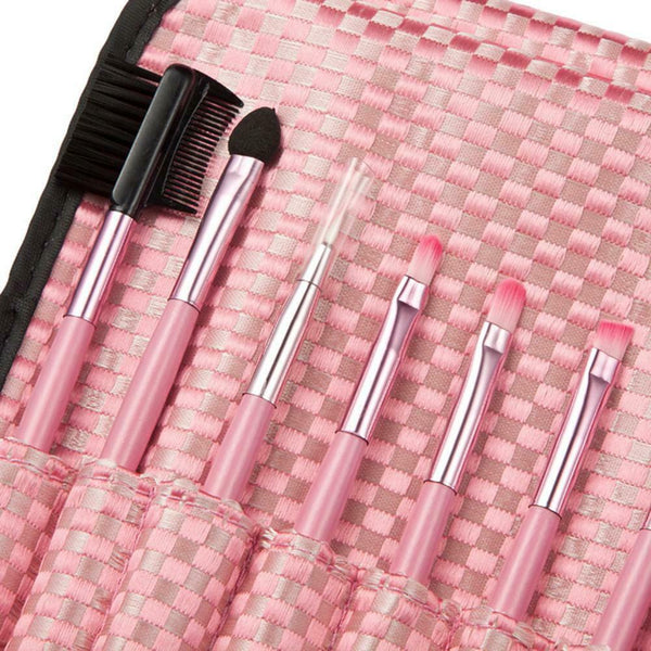 10Pcs New Cosmetic Makeup Brush Brushes Set Powder Eyeshadow Pink