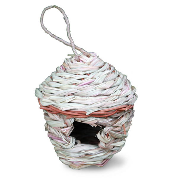 5pcs Handwoven Straw Bird Nest Creative Decoration for Windowsill, Garden, Tree,