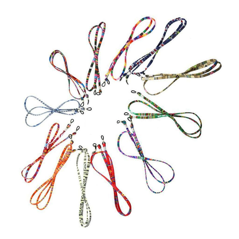 12Pcs Unisex Eyeglasses Chain Cord String Sunglasses Holder Neck Lanyard
