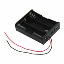 3.7 V 18650 x 3 Wire Leads Black Battery Case Cable length: 7.5 * 6 * 2cm T2B9