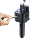 Type-C+Micro USB Car Charger BT5.0 Handsfree Adapter with 800mAh Power Bank