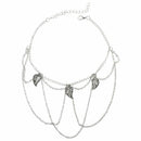 Fringed Leaves Arm Harness Slave Chain Cuff Armband Armlet Bracelet