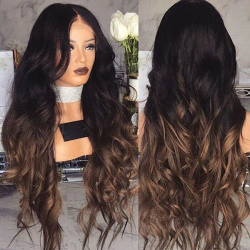 Long Wavy Wig Women Long Curly Hair Rose Net High Density Heat Resistant Sy R7M6