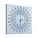 DIY Special Shaped Diamond Painting Flower Wall Clock Crafts Home Art Decor