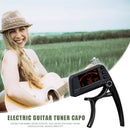 2 in 1 Acoustic Guitar Tuner Capo Bass Quick Change Tuning Clamp Tuner