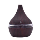 300ml USB Mini Aromatherapy Air Humidifier 7 Color LED Light (Dark Brown) A