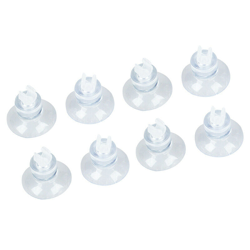 10 Pcs Aquarium Clear Suction Cup Airline Tube Holders Clips Clamps J9P4