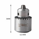 4 x Electric Drill Chuck Accessories Carbon Steel Suitable for 0.3-4mm Drill Bit