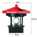 Solar Power LED Lighthouse Light Rotating Beam Home L7E3 Garden Lamp P9X8 D Y4P6