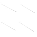 4 Pack Clear Perspex Acrylic Plastic Tube 10mmx14mm Diameter 2mm Wall 500mm Long