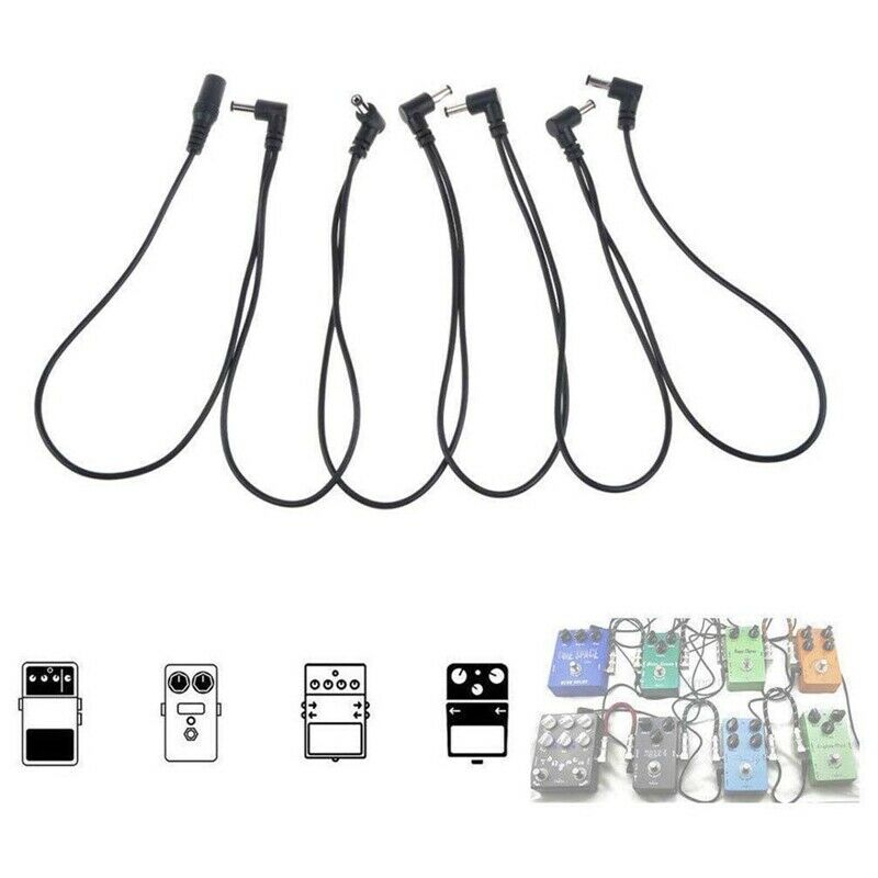 Electric Guitar Effect Pedal Daisy Chain Power Supply Cable 9V DC 1A Multi-