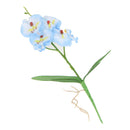 artificial orchid plant potted - 33cm silk flowers wedding decor Blue