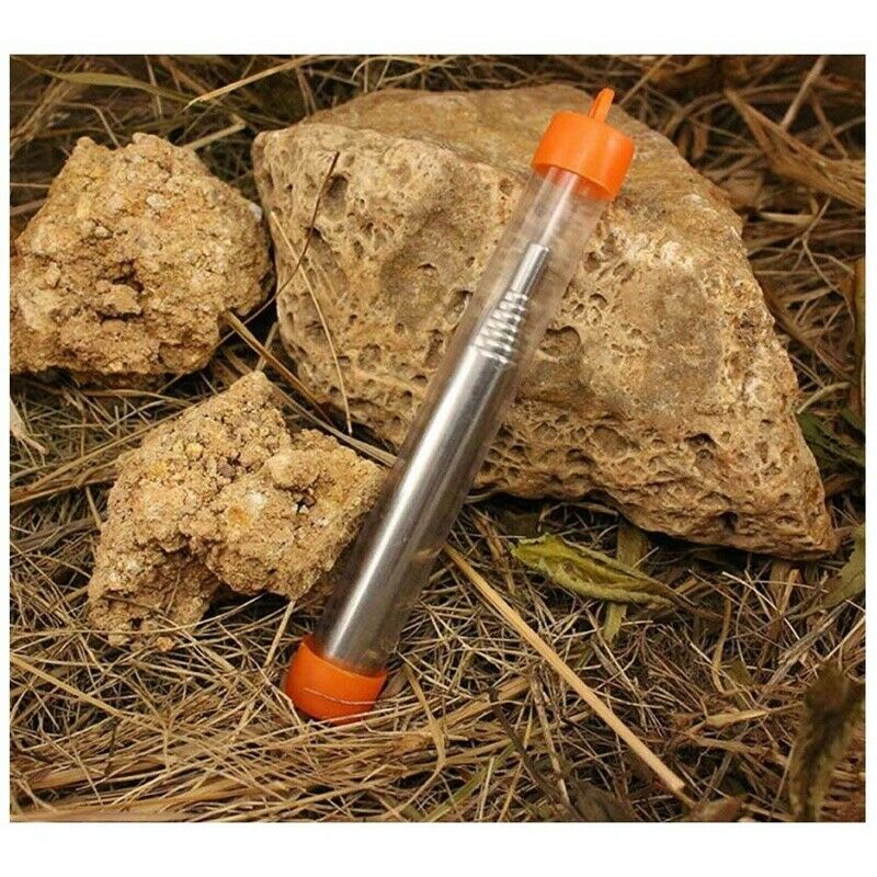 2 Pack Collapsible Stainless Steel Campfire Tool Pocket Camping Survival Bl