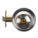 Stainless Steel Round Door Knobs Handle Entrance Passage Lock Entry with Ke