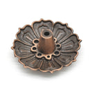 Alloy Material Lotus Incense Burner Holder 9 Holes Flower Statue Censer Plate