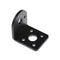 Black Metal L Shaped Mounting Bracket Holder for 25mm Gear Motor   Z