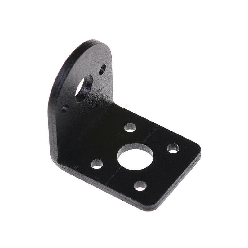 Black Metal L Shaped Mounting Bracket Holder for 25mm Gear Motor   Z