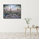 Painting By Numbers Kit DIY Plant Tower Hand Painted Canvas Oil Art Picture