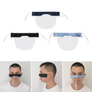 3 Pieces Unisex Washable Face Cover Clear PVC Face Shield Summer Durable