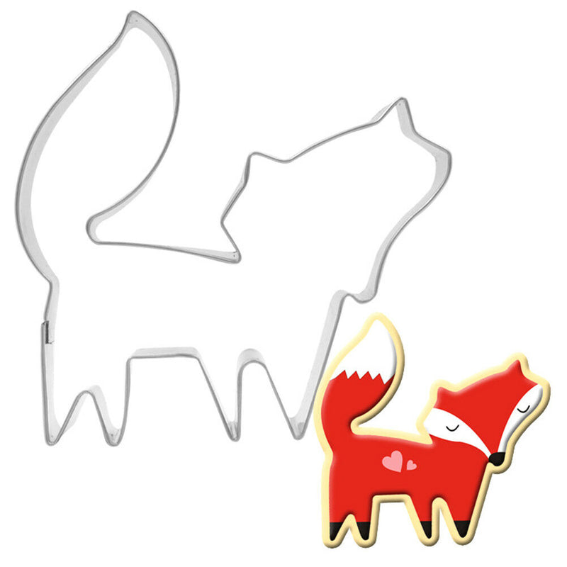 Stainless Steel fox Animal Cookie Cutter Cake Decoration Baking Mold Tools ME