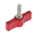 Aluminum M5 Adjust Tighten Locking Rotating Knob T-shaped Handle Screw Red