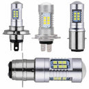 H4 Motorcycle 3030 21SMD Led Headlight Head Light Lamp Bulb 1200LM White 21 U6M1