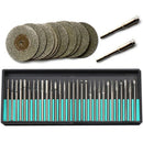 For Accessories Rotary Tools 30Pcs Diamond Burs 12Pcs Diamond Saw Blades Mi P7F1