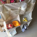 Waterproof Diapers Organizer Baby Bed Hanging Bag Portable Storage Bag A