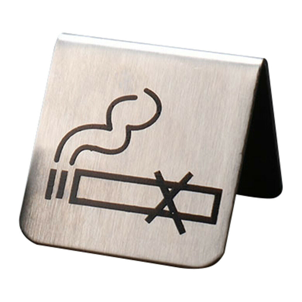No Smoking Tent Tabletop Sign Warning Notice for Office Meeting Room P ...