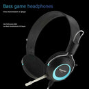 CT-677 3.5mm Wired Gaming Headphones Bass Over-Ear Ergonomic Headset w/ Mic