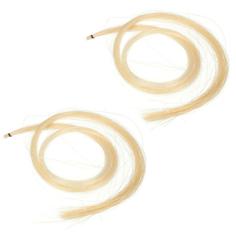 2 Hank Universal Stallion Horse Hair for Violin Bow Stringed Instruments