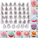 42Pcs Durable Large Icing Piping Nozzles Pastry Stainless Steel Tips SME